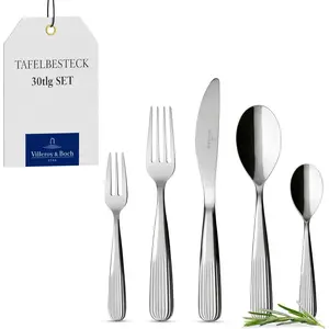 Villeroy & Boch Rose Garden Besteckset 30tlg. Tafelbesteck 6 Personen ...
