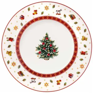 Villeroy & Boch Toy's Delight Specials, Teller, Mehrfarbig, Rot, Weiss