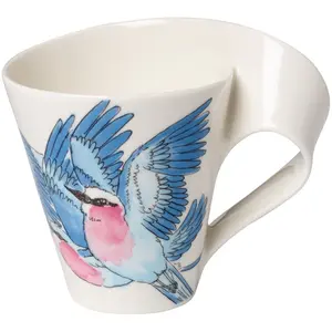Villeroy & Boch, Tasse, Malindi Fine Premium Bone Porcelain Mocha/Espresso Cup, Green, Red, White, 25 17 x 8 cm, 100 ml, 1 (300 ml, 1x)