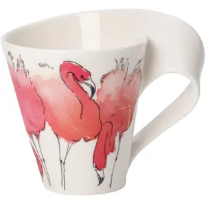 Villeroy & Boch, Tasse, Becher mit Henkel (Geschenkkarton) NewWave Caffè Rosa Flamingo (300 ml, 1x)