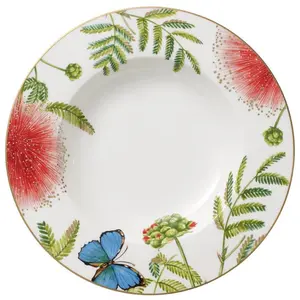 Villeroy & Boch Suppenteller Amazonia Anmut, Teller, Weiss