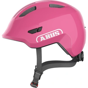ABUS Kinderhelm Smiley 3.0 - Fahrradhelm mit tiefer Passform, kindergerechten Designs & Platz für einen Zopf - für Mädchen und Jungs - Pink Glänzend, Größe M (50-55 cm) günstig