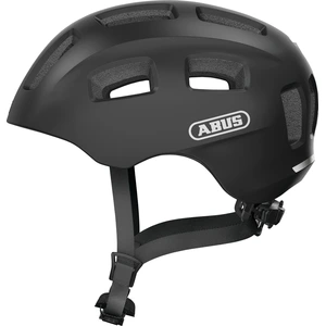 ABUS Fahrradhelm Youn-I 2.0 - mit Licht für Kinder, Jugendliche und junge Erwachsene - für Mädels und Jungs - Schwarz Matt, Größe M (52-57 cm) günstig