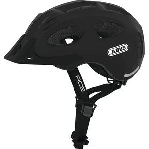 ABUS Stadthelm Youn-I ACE - mit integriertem LED-Rücklicht - Fahrradhelm für den Alltag - für Damen und Herren - Schwarz Matt, Größe L (56-61 cm) günstig