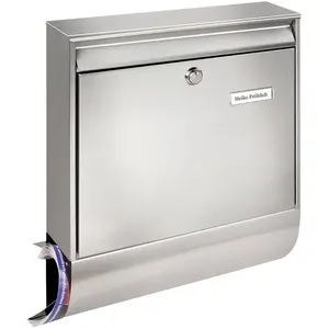BURG-WÄCHTER Burg Wächter, Briefkasten, Briefkasten-Set Edelstahl BxHxT 362/422/100 mm Borkum 38770 NI mit Klappe Zeitungsbox Ö (10 x 36.20 x 42.20 cm) günstig