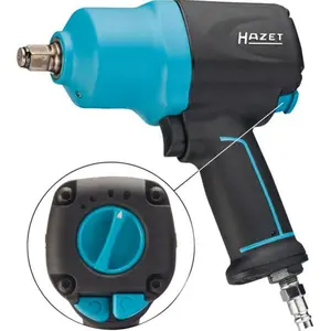 HAZET 9012EL-SPC, Schlagschrauber, Schwarz, Blau, 1/2,1/4", 8000 RPM, ...