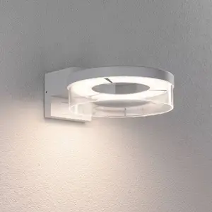 Paulmann LED-Sensor-Außenwandleuchte Capera weiß Metall IP44