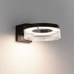 Paulmann LED-Sensor-Außenwandleuchte Capera, anthrazit, IP44
