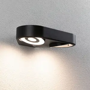 Paulmann LED-Sensor-Wandlampe Silma anthrazit 2-flammig IP44