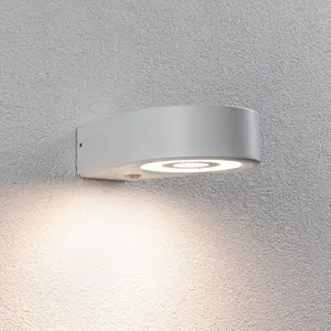 Paulmann LED-Sensor-Außenwandlampe Silma weiß 1-flammig IP44