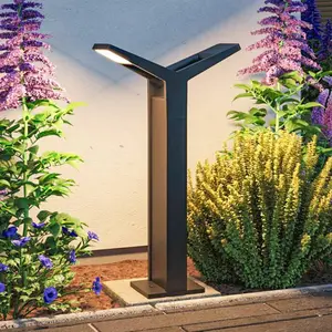 Paulmann LED-Wegeleuchte Juntea, anthrazit, Sensor, 2-fl.