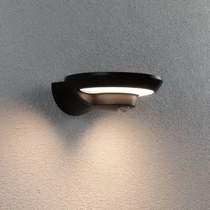 Paulmann LED-Solar-Außenwandlampe Bordola, Sensor, anthrazit