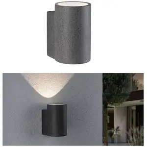 Paulmann Concrea LED-Außenwandleuchte, zylindrisch