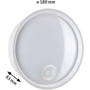 Paulmann Platomo LED-Außenwandleuchte Sensor weiß