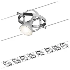 Paulmann Cardan Seilsystem 8fl. chrom matt/chrom günstig
