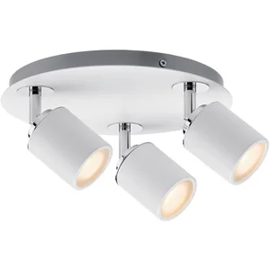 Paulmann LED Deckenleuchte, ohne Leuchtmittel, GU10, 3er-Spot Gu10 Wei...