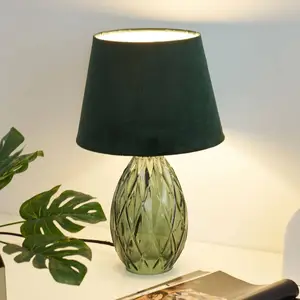 Pauleen Crystal Velvet Tischleuchte mit Glasfuß günstig