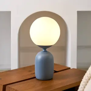 Paulmann Pauleen Glowing Charm Tischlampe, Keramikfuß blau günstig
