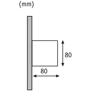Paulmann Cybo LED-Außenwandleuchte, 2.700 K, 8 x 8 cm, weiß