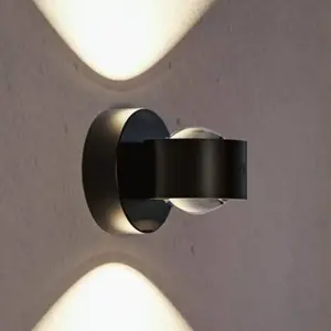 Paulmann Akku-Außenwandlampe Zorik schwarz 10 cm IP44 Dimmer