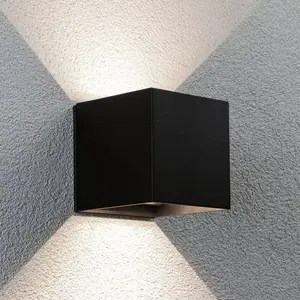 Paulmann Akku-Außenwandlampe Nyara schwarz 10 cm Sensor IP44