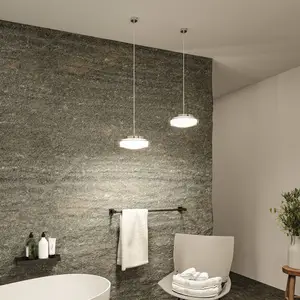 Paulmann Luena LED-Hängeleuchte IP44 chrom Ø25cm