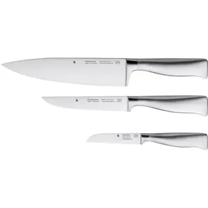 WMF Messerset Küchenmesser 3tlg Grand Gourmet Made in Germany Spezialklingenstahl PC, Küchenmesser, Schwarz