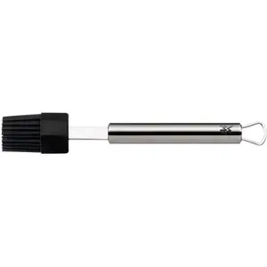 WMF Silikon-Backpinsel Marinadenpinsel 20cm Profi Plus Edelstahl hitzebeständig, Backutensilien, Silber