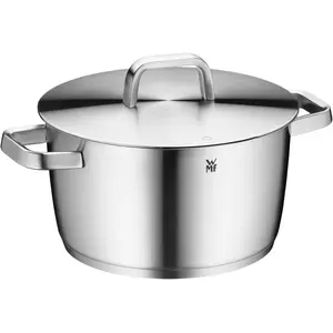 WMF Fleischtopf stahlgrau, Pfanne + Kochtopf, Grau, Silber