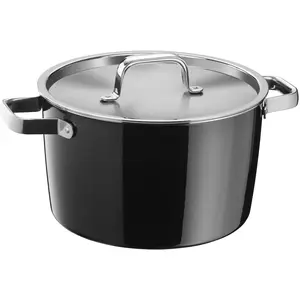 WMF FusionTec Aromatic 0515345290, Rund, Schwarz, Edelstahl, Komposite, Fusiontec, Keramik, Gas, Halogen, Induktion, Versiegelte Platte, 250 °C