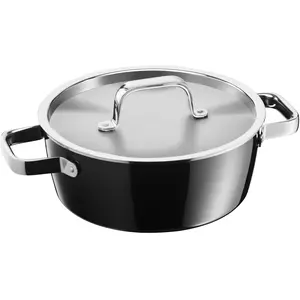 WMF Fleischtopf schwarz, Pfanne + Kochtopf, Schwarz