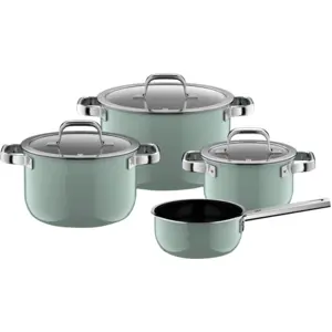 WMF Fusiontec Mineral Pro Topf- und Pfannenset 4-teilig Eucalyptus Haz... günstig