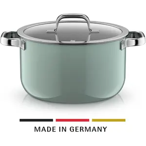 WMF Fusiontec Mineral Pro Kochtopf mit Deckel, 24 cm, Eucalyptus Haze ...