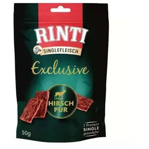 Rinti Singlefleisch Exklusiver Hundesnack Mit Hirsch 50g