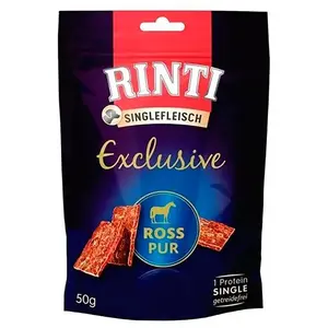 Rinti Exklusives Singlefleisch Hundeleckerli Pferd 50g
