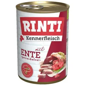 Rinti Kennerfleisch Nassfutter Für Hunde Mit Ente 400g