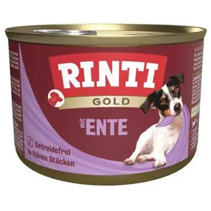 Rinti Gold Nassfutter Für Hunde Mit Ente 185g