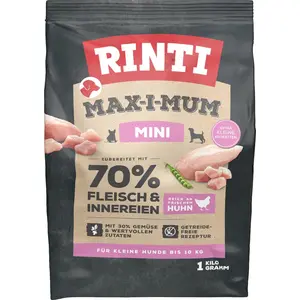RINTI Max-i-Mum Huhn Mini, Adult, Klein (5-10 kg), Huhn, 1 kg