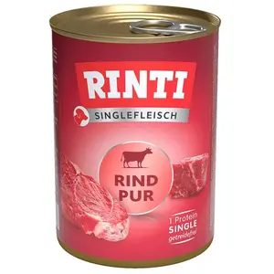 Rinti Singlefleisch Pur Rind Nassfutter Für Hunde 400g