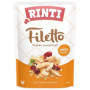 Rinti Filetto Hühnerfilet Mit Herzen Nassfutter Für Hunde 100g