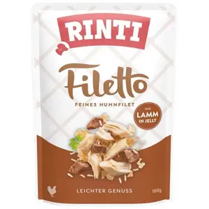 Rinti Filetto Nassfutter Für Hunde Mit Hühnerfilet Und Lamm 100g