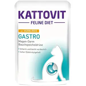 Kattovit Feline Diet Gastro Chicken With Rice Nassfutter Für Katzen 85g
