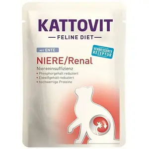 Kattovit Nassfutter Für Katzen Mit Ente Für Nieren-/nieren-diät 85g