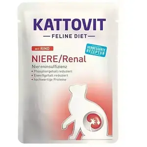 Kattovit Nieren-/nieren-diät-rindfleisch-nassfutter Für Katzen 85g
