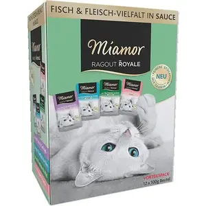 Miamor Ragout Royale Multipack Mit Sosie 12x100g Nassfutter Für Katzen