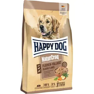 Happy Dog NaturCroq Trockenfutter Hund Adult, Flocken Vollkost