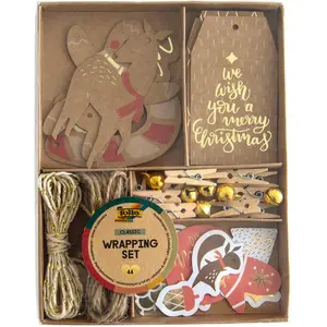 Folia, Geschenkverpackung, Merry Christmas (1x) günstig