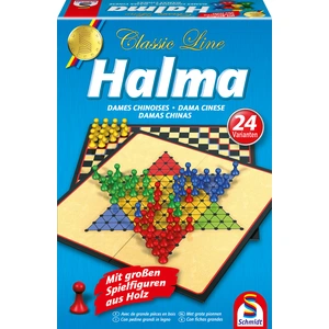 Schmidt Spiele Familienspiel Strategiespiel Halma mit großen Spielfiguren 49217