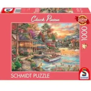 Chuck Pinson: Ufer im Abendgold, Puzzle