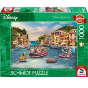 Thomas Kinkade Studios: Disney - Mickey and Minnie in Italy, Puzzle